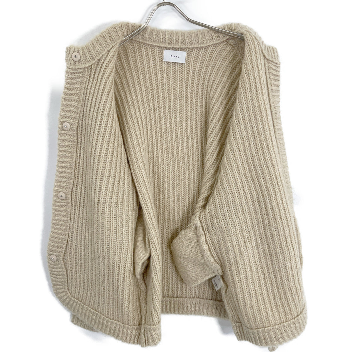 CLANE クラネ 13106-2112 ﾍﾞｰｼﾞｭ ｶﾗｰﾓﾍｱｼｬｷﾞｰｶｰﾃﾞｨｶﾞﾝ トップス 2