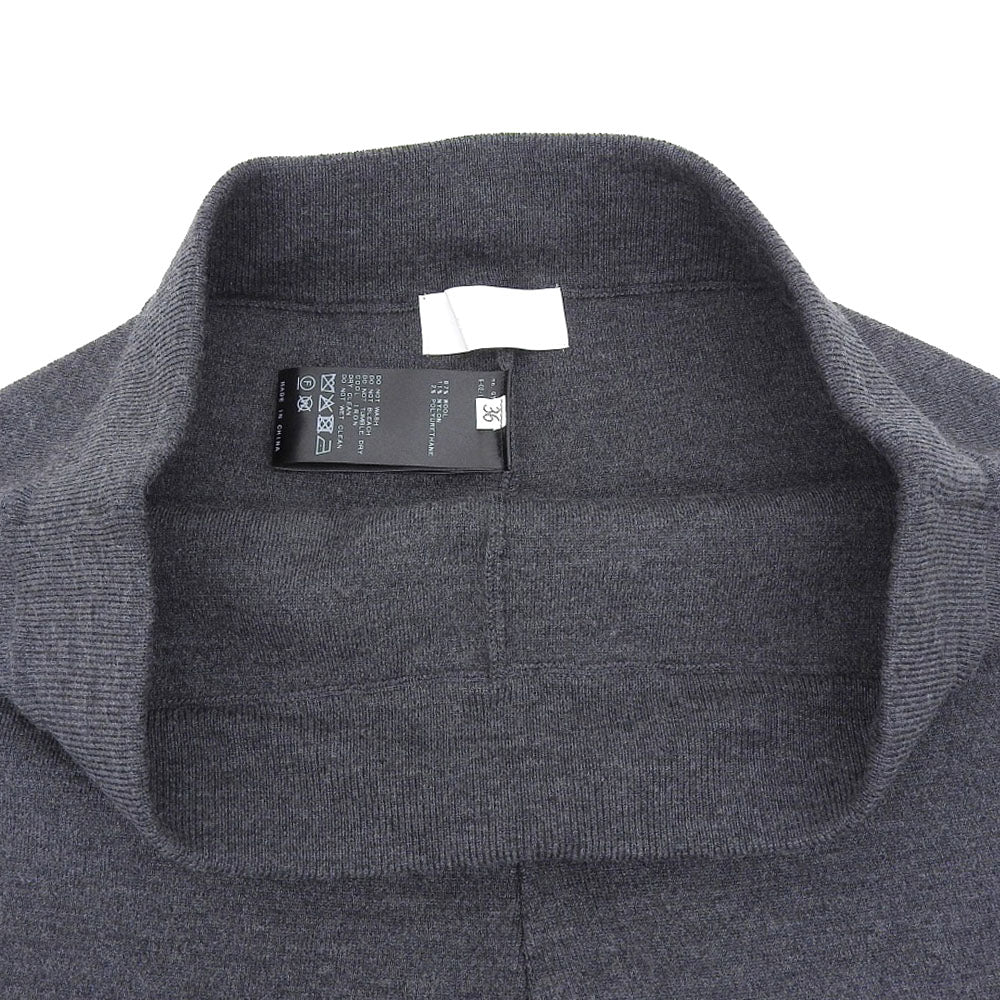 AP STUDIO エーピーストゥディオ 美品 ウール フレア リブパンツ ボトムス レディース グレー 36 25年製 ボトムス 36