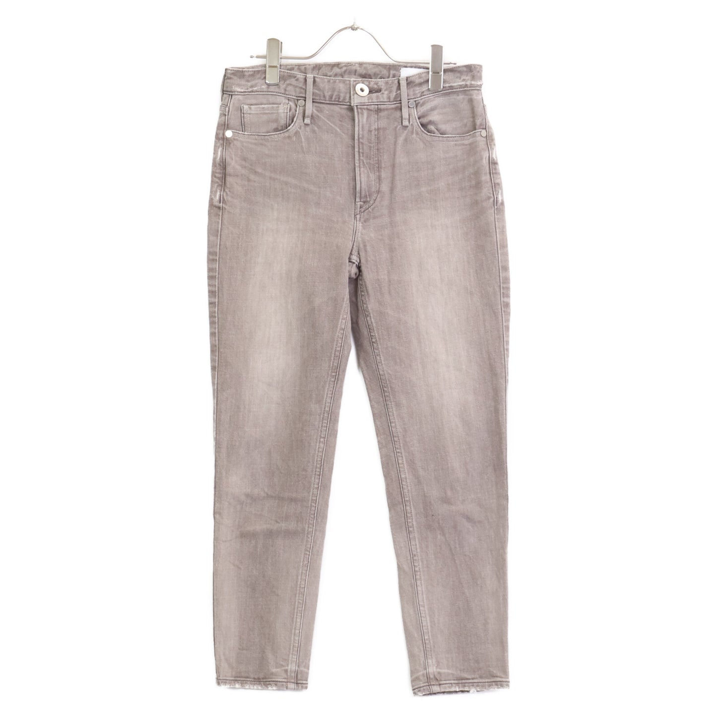 upper hights アッパーハイツ 13G279 THE LADY ｸﾞﾚｰ ｺｯﾄﾝ ｼﾞｯﾌﾟﾌﾗｲ ﾃｰﾊﾟｰﾄﾞﾃﾞﾆﾑﾊﾟﾝﾂ ボトムス 24