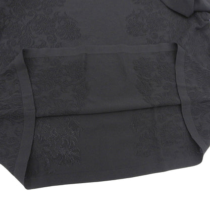 CHRISTIAN AUJARD クリスチャンオジャール 新品同様 アンサンブル対応 メッシュ柄ボウタイニット トップス レディース 黒 ブラック 15 トップス 15