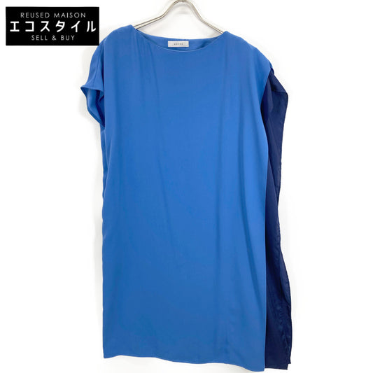 ADORE アドーア 531-9140413 ﾌﾞﾙｰ ﾊﾞｲｶﾗｰ ﾗｲﾄｼﾞｮｰｾﾞｯﾄ ﾉｰｽﾘｰﾌﾞﾜﾝﾋﾟｰｽ ワンピース 36