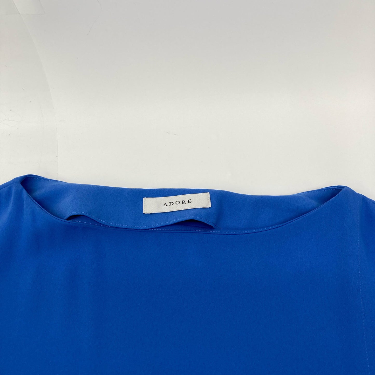 ADORE アドーア 531-9140413 ﾌﾞﾙｰ ﾊﾞｲｶﾗｰ ﾗｲﾄｼﾞｮｰｾﾞｯﾄ ﾉｰｽﾘｰﾌﾞﾜﾝﾋﾟｰｽ ワンピース 36