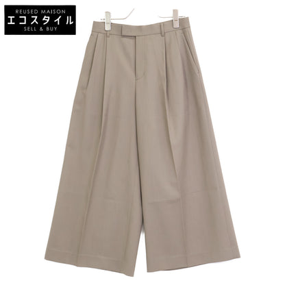 自由区 ジユウク 24年製 ﾓｶ TWﾗﾁﾈｽﾄﾚｯﾁﾜｲﾄﾞｸﾛｯﾌﾟﾄﾞ ﾊﾟﾝﾂ ボトムス 36