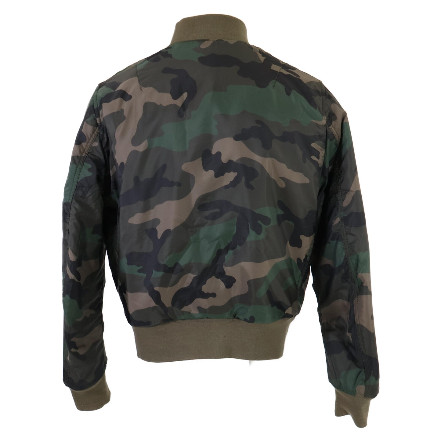 VALENTINO ヴァレンティノ 【美品/国内正規】1V3CIL658MK ナイロン リバーシブル MA-1 ボンバー ジャケット 48