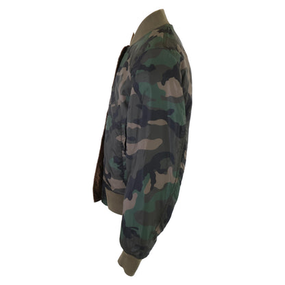 VALENTINO ヴァレンティノ 【美品/国内正規】1V3CIL658MK ナイロン リバーシブル MA-1 ボンバー ジャケット 48