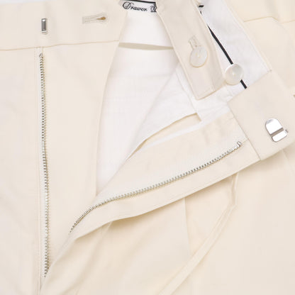 DRAWER ドゥロワー 6514-236-1304 23SS ﾎﾜｲﾄ ｻﾃﾝｻｽﾍﾟﾝﾀﾞｰﾊﾟﾝﾂ ボトムス 34