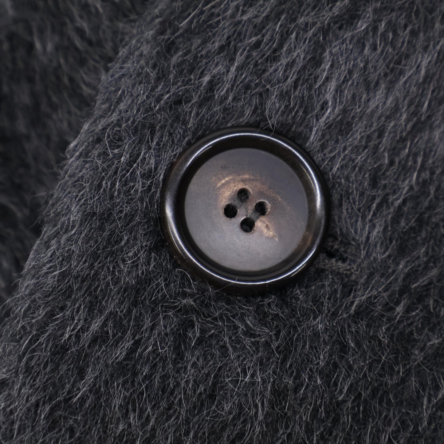 S MaxMara エスマックスマーラ 901621136 ｸﾞﾚｰ ｱﾙﾊﾟｶ×ｳｰﾙ ﾀﾞﾌﾞﾌﾞﾚｽﾄ ﾃﾃﾞｨ ｼｬｷﾞｰﾛﾝｸﾞｺｰﾄ コート 40