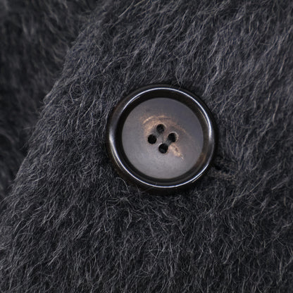 S MaxMara エスマックスマーラ 901621136 ｸﾞﾚｰ ｱﾙﾊﾟｶ×ｳｰﾙ ﾀﾞﾌﾞﾌﾞﾚｽﾄ ﾃﾃﾞｨ ｼｬｷﾞｰﾛﾝｸﾞｺｰﾄ コート 40