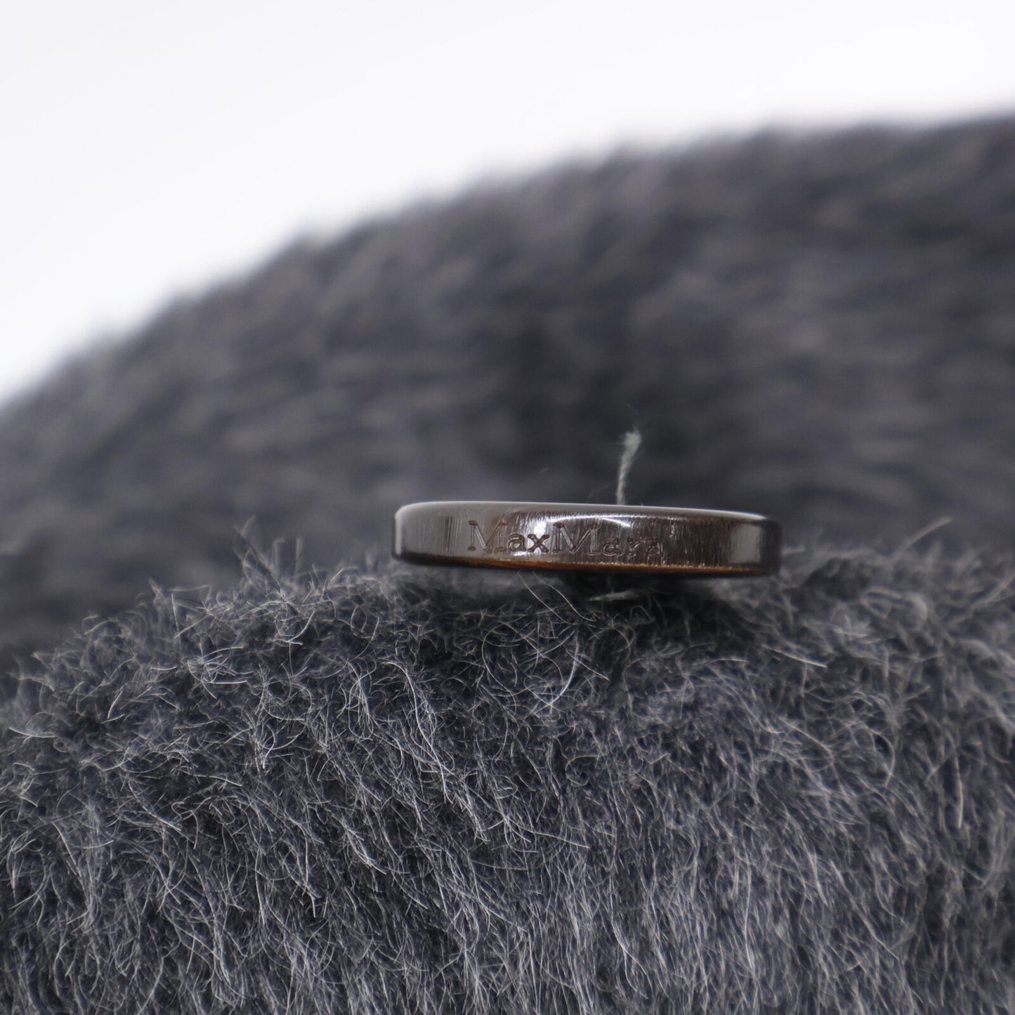 S MaxMara エスマックスマーラ 901621136 ｸﾞﾚｰ ｱﾙﾊﾟｶ×ｳｰﾙ ﾀﾞﾌﾞﾌﾞﾚｽﾄ ﾃﾃﾞｨ ｼｬｷﾞｰﾛﾝｸﾞｺｰﾄ コート 40