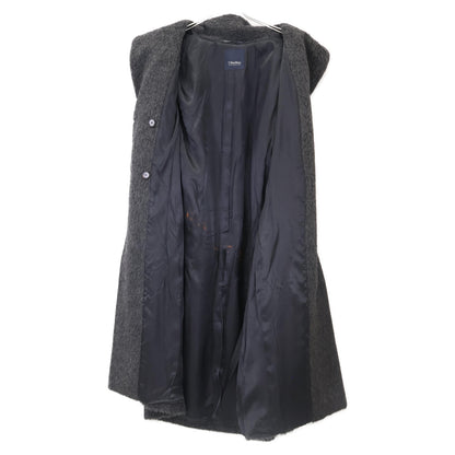 S MaxMara エスマックスマーラ 901621136 ｸﾞﾚｰ ｱﾙﾊﾟｶ×ｳｰﾙ ﾀﾞﾌﾞﾌﾞﾚｽﾄ ﾃﾃﾞｨ ｼｬｷﾞｰﾛﾝｸﾞｺｰﾄ コート 40