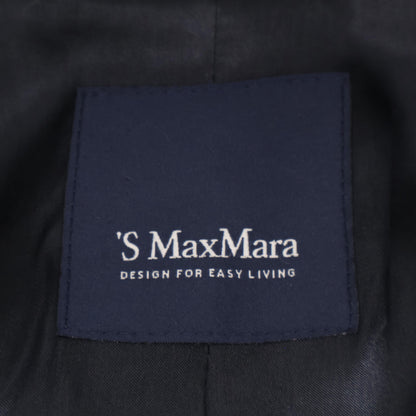 S MaxMara エスマックスマーラ 901621136 ｸﾞﾚｰ ｱﾙﾊﾟｶ×ｳｰﾙ ﾀﾞﾌﾞﾌﾞﾚｽﾄ ﾃﾃﾞｨ ｼｬｷﾞｰﾛﾝｸﾞｺｰﾄ コート 40