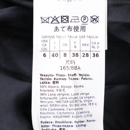 S MaxMara エスマックスマーラ 901621136 ｸﾞﾚｰ ｱﾙﾊﾟｶ×ｳｰﾙ ﾀﾞﾌﾞﾌﾞﾚｽﾄ ﾃﾃﾞｨ ｼｬｷﾞｰﾛﾝｸﾞｺｰﾄ コート 40