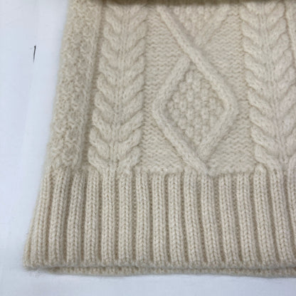 Brooks Brothers ブルックスブラザーズ 100211897 ﾎﾜｲﾄ ｳｰﾙ100 ｱﾗﾝｹｰﾌﾞﾙ ｸﾙｰﾈｯｸｾｰﾀｰ トップス M