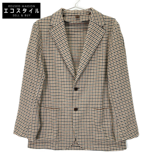 UNITED ARROWS ユナイテッドアローズ 1122-110-6163 ベージュ×ブラウン ハウンドトゥース LOVAT テーラードジャケット ジャケット 46