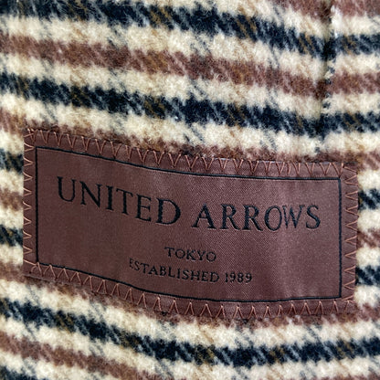 UNITED ARROWS ユナイテッドアローズ 1122-110-6163 ベージュ×ブラウン ハウンドトゥース LOVAT テーラードジャケット ジャケット 46