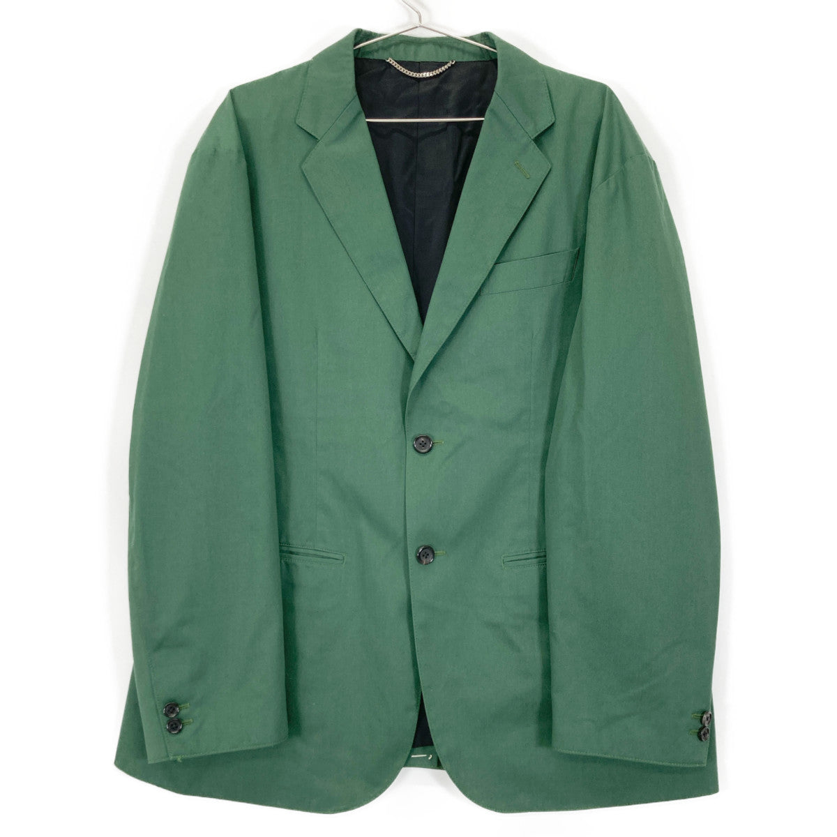 WACKO MARIA ワコマリア ｸﾞﾘｰﾝ ﾎﾟﾘｴｽﾃﾙ×ｺｯﾄﾝ UNCONSTRUCTED JACKET ジャケット L