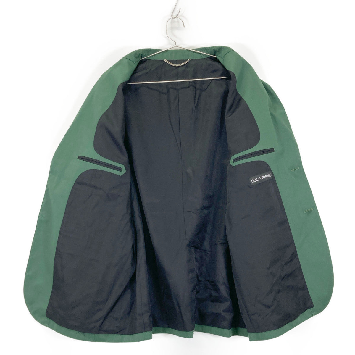 WACKO MARIA ワコマリア ｸﾞﾘｰﾝ ﾎﾟﾘｴｽﾃﾙ×ｺｯﾄﾝ UNCONSTRUCTED JACKET ジャケット L