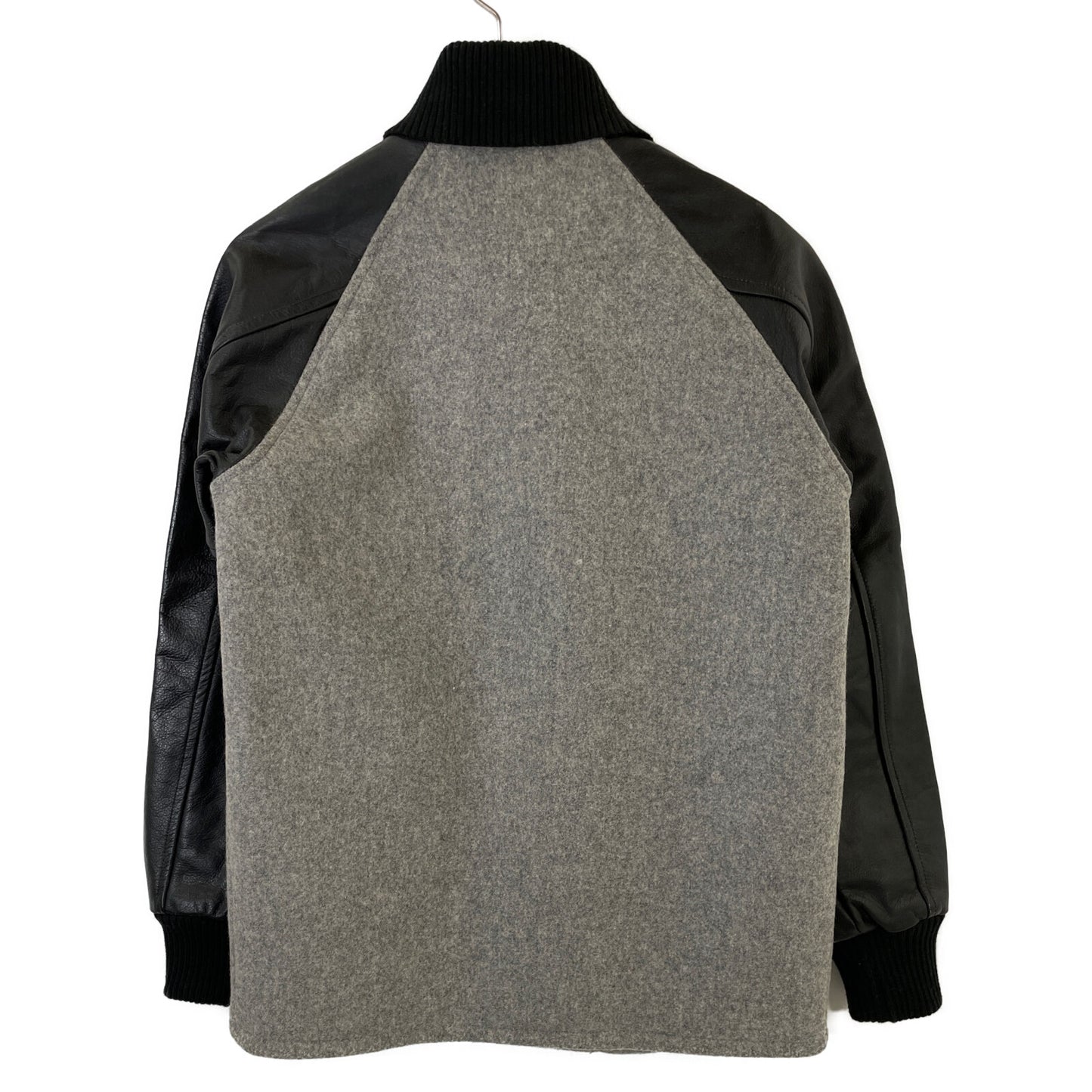 SCHOTT ショット 3102017 ブラック×グレー レザー×ウール ファラオジャケット ジャケット S