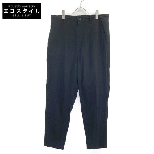 Y's ワイズ YJ-P11-202 23AW ﾌﾞﾗｯｸ ｽﾄﾚｰﾄﾜｲﾄﾞﾊﾟﾝﾂ ボトムス 2