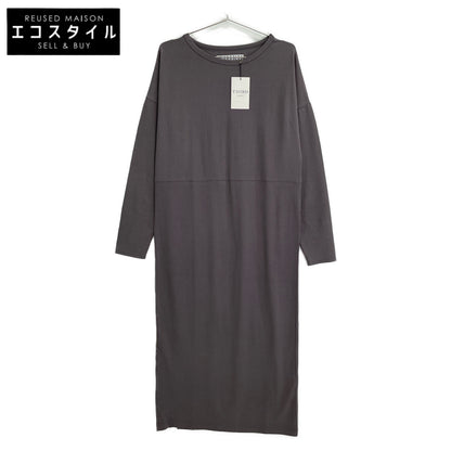 THIRD MAGAZINE サードマガジン A0833UA 110 ｸﾞﾚｰ ｺｯﾄﾝ ｸﾙｰﾈｯｸ ﾛﾝｸﾞｽﾘｰﾌﾞﾜﾝﾋﾟｰｽ ワンピース 2