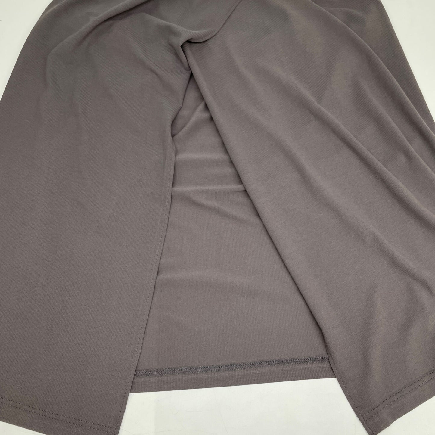 THIRD MAGAZINE サードマガジン A0833UA 110 ｸﾞﾚｰ ｺｯﾄﾝ ｸﾙｰﾈｯｸ ﾛﾝｸﾞｽﾘｰﾌﾞﾜﾝﾋﾟｰｽ ワンピース 2