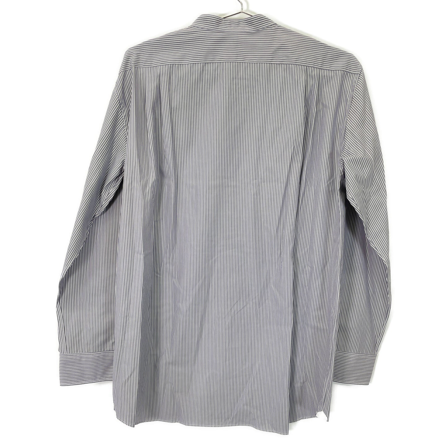 DRAWER ドゥロワー 6511-299-0445 ｸﾞﾚｰ ｽﾄﾗｲﾌﾟﾌﾘﾙｽﾀﾝﾄﾞｶﾗｰｼｬﾂ トップス 36