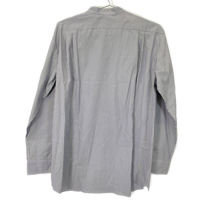 DRAWER ドゥロワー 6511-299-0445 ｸﾞﾚｰ ｽﾄﾗｲﾌﾟﾌﾘﾙｽﾀﾝﾄﾞｶﾗｰｼｬﾂ トップス 36