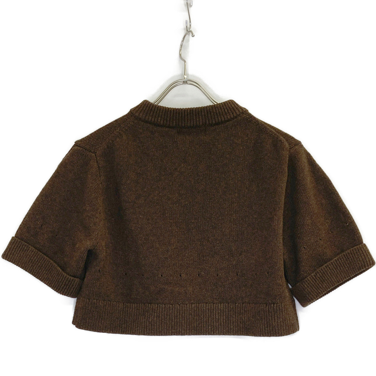 CLANE クラネ 17112-5012 24AW ﾌﾞﾗｳﾝ HALF SLEEVE KNIT TOPS & PANTS SET ﾆｯﾄｾｯﾄｱｯﾌﾟ スーツ　セットアップ 0