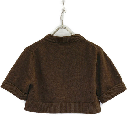 CLANE クラネ 17112-5012 24AW ﾌﾞﾗｳﾝ HALF SLEEVE KNIT TOPS & PANTS SET ﾆｯﾄｾｯﾄｱｯﾌﾟ スーツ　セットアップ 0