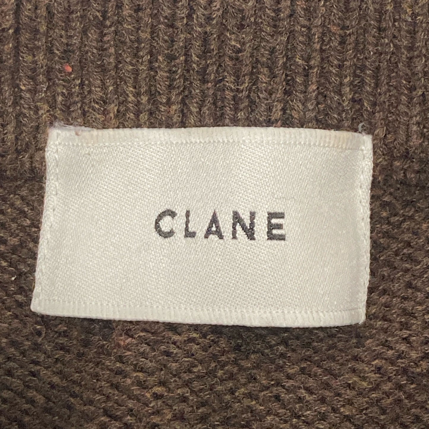 CLANE クラネ 17112-5012 24AW ﾌﾞﾗｳﾝ HALF SLEEVE KNIT TOPS & PANTS SET ﾆｯﾄｾｯﾄｱｯﾌﾟ スーツ　セットアップ 0