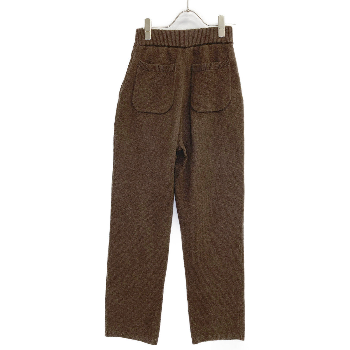 CLANE クラネ 17112-5012 24AW ﾌﾞﾗｳﾝ HALF SLEEVE KNIT TOPS & PANTS SET ﾆｯﾄｾｯﾄｱｯﾌﾟ スーツ　セットアップ 0