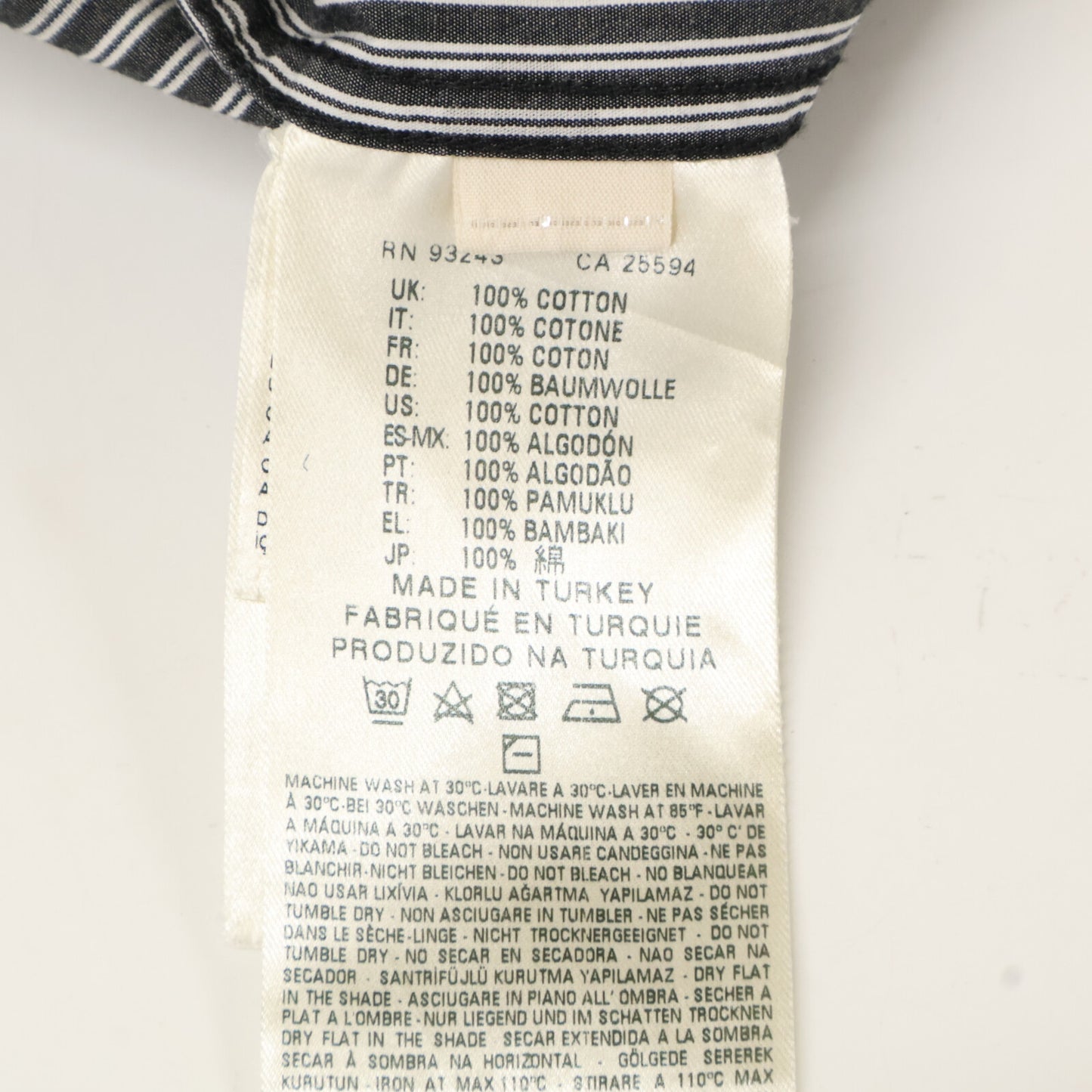 DIESEL BlackGold ディーゼルブラックゴールド ﾌﾞﾗｯｸ ﾄﾞｯﾄ×ｽﾄﾗｲﾌﾟ ﾛﾝｸﾞｽﾘｰﾌﾞｼｬﾂ トップス 44