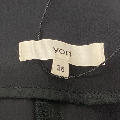 yori ヨリ YR24-23073SM ﾌﾞﾗｯｸ ﾅｲﾛﾝ ｳｴｽﾄﾘﾎﾞﾝﾜｲﾄﾞｻﾛﾍﾟｯﾄ/ｵｰﾙｲﾝﾜﾝ ワンピース 36