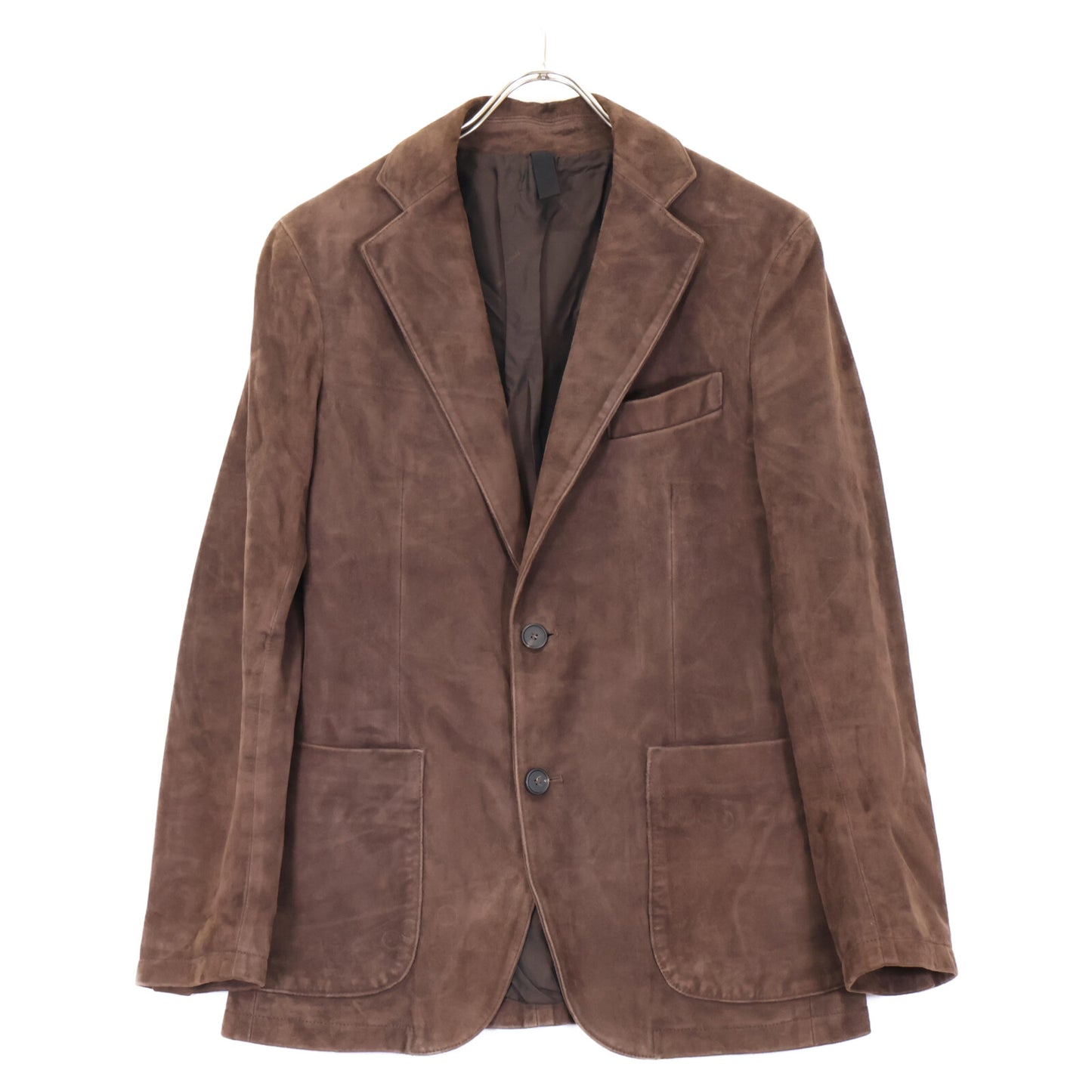 TAGLIATORE タリアトーレ ASI21-01 CARSON ﾌﾞﾗｳﾝ ﾗﾑﾚｻﾞｰｽｴｰﾄﾞ ｻｲﾄﾞﾍﾞﾝﾂ 2Bｼﾞｬｹｯﾄ ジャケット 44