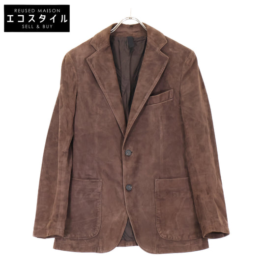 TAGLIATORE タリアトーレ ASI21-01 CARSON ﾌﾞﾗｳﾝ ﾗﾑﾚｻﾞｰｽｴｰﾄﾞ ｻｲﾄﾞﾍﾞﾝﾂ 2Bｼﾞｬｹｯﾄ ジャケット 44