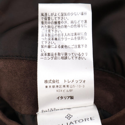 TAGLIATORE タリアトーレ ASI21-01 CARSON ﾌﾞﾗｳﾝ ﾗﾑﾚｻﾞｰｽｴｰﾄﾞ ｻｲﾄﾞﾍﾞﾝﾂ 2Bｼﾞｬｹｯﾄ ジャケット 44