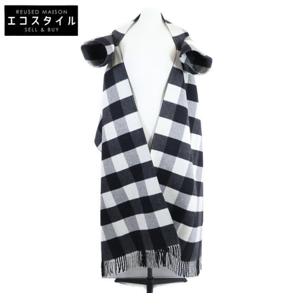 Christian Dior クリスチャンディオール 【美品/国内正規】950V36A1190 チェック ウールｘラビット ポンチョ/ ジャケット S