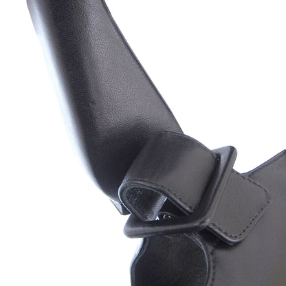 Sergio Rossi セルジオロッシ 美品 Wストラップ レザー ヒール サンダル レディース 黒 ブラック 35 シューズ 35