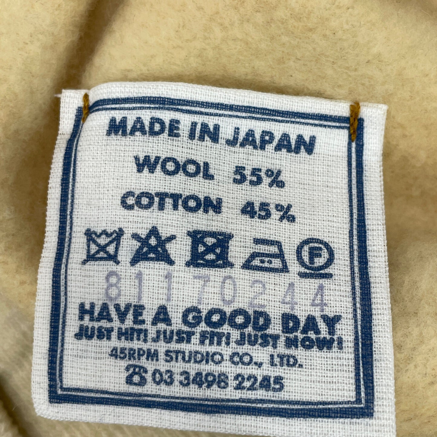 45R フォーティファイブ アール 81170244 ｱｲﾎﾞﾘｰ ｳｰﾙ裏毛の908ﾖｯｸﾈｯｸ トップス 3