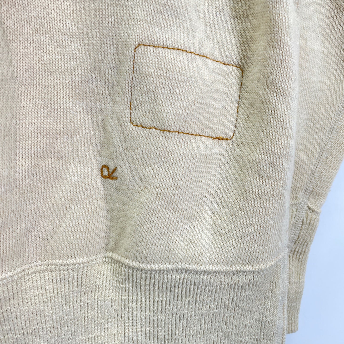 45R フォーティファイブ アール 81170244 ｱｲﾎﾞﾘｰ ｳｰﾙ裏毛の908ﾖｯｸﾈｯｸ トップス 3