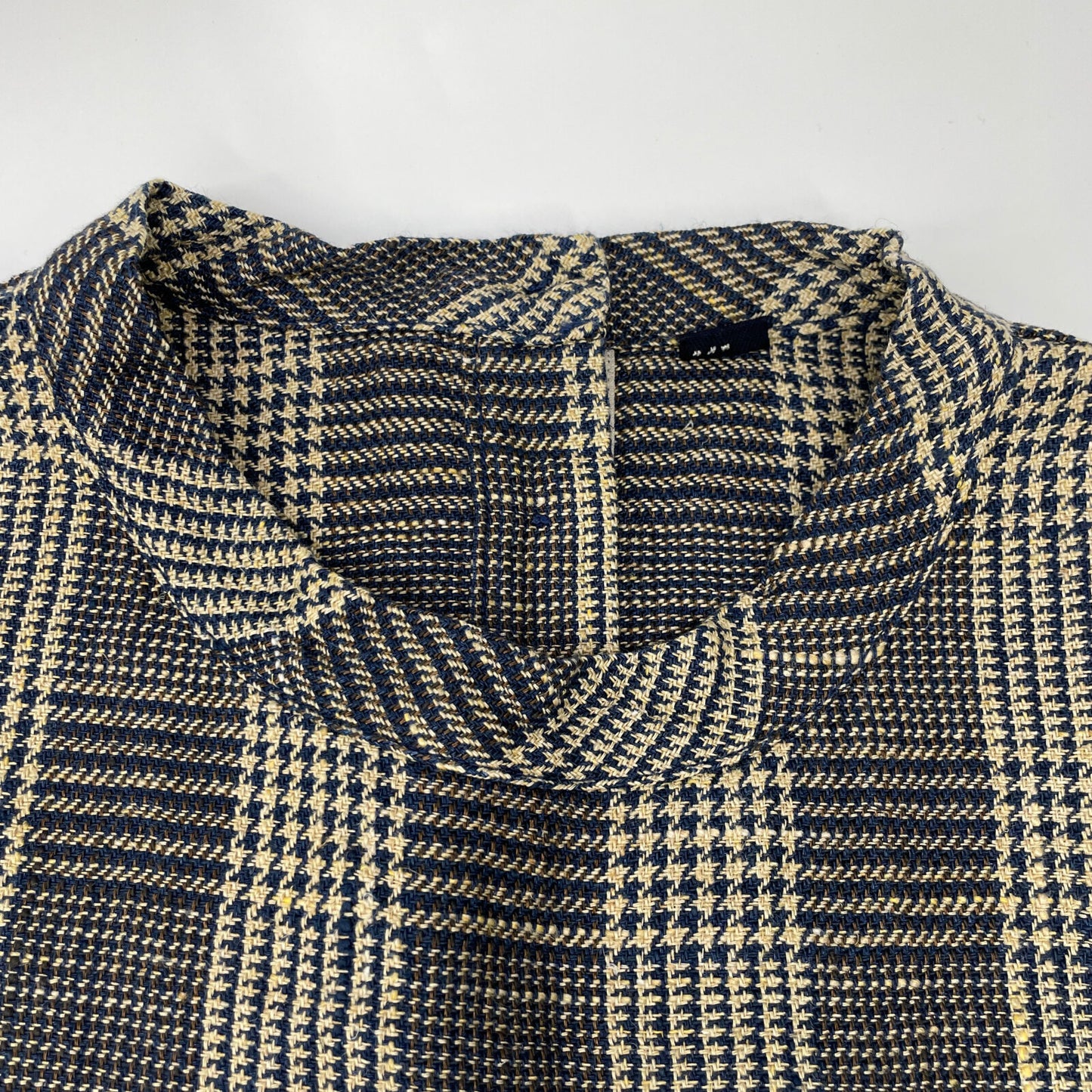 45R フォーティファイブ アール 70330221 ｸﾞﾚﾝﾁｪｯｸ ﾘﾈﾝﾂｲｰﾄﾞのﾉｰｽﾘｰﾌﾞﾄｯﾌﾟ トップス 3