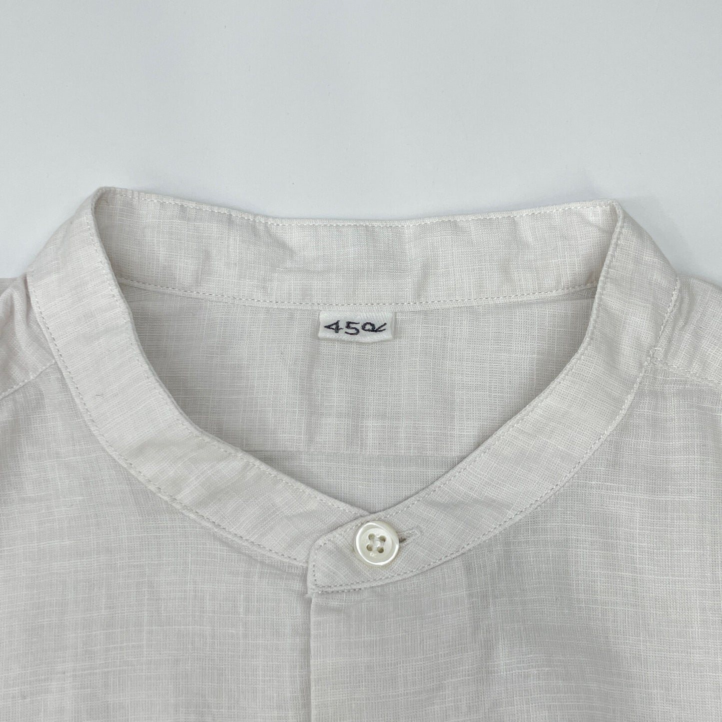 45R フォーティファイブ アール 5013075 ﾎﾜｲﾄ ﾊｹ目のｸﾞｰｸﾞｰｼｬﾂ トップス 1