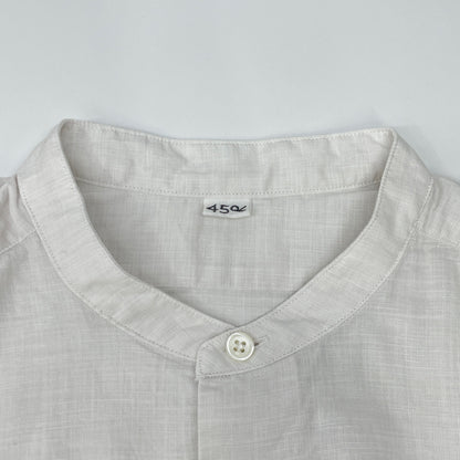 45R フォーティファイブ アール 5013075 ﾎﾜｲﾄ ﾊｹ目のｸﾞｰｸﾞｰｼｬﾂ トップス 1