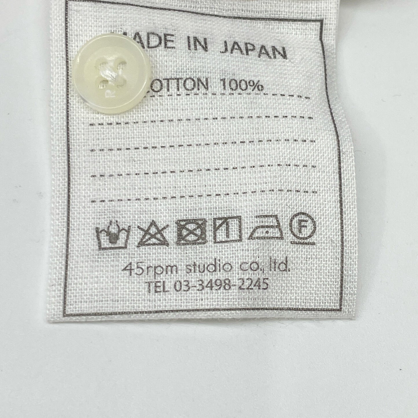 45R フォーティファイブ アール 5013075 ﾎﾜｲﾄ ﾊｹ目のｸﾞｰｸﾞｰｼｬﾂ トップス 1