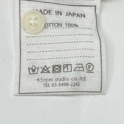 45R フォーティファイブ アール 5013075 ﾎﾜｲﾄ ﾊｹ目のｸﾞｰｸﾞｰｼｬﾂ トップス 1