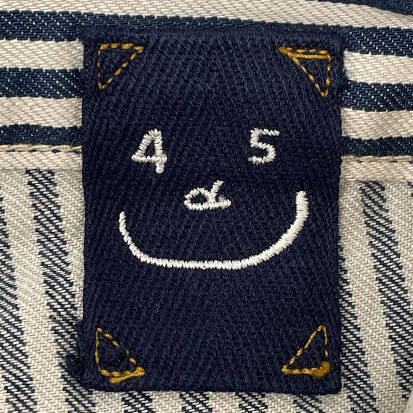 45R フォーティファイブ アール 50460081 ﾋｯｺﾘｰ 小麦ﾃﾞﾆﾑの908ﾍﾟｲﾝﾀｰﾊﾟﾝﾂ ボトムス 32