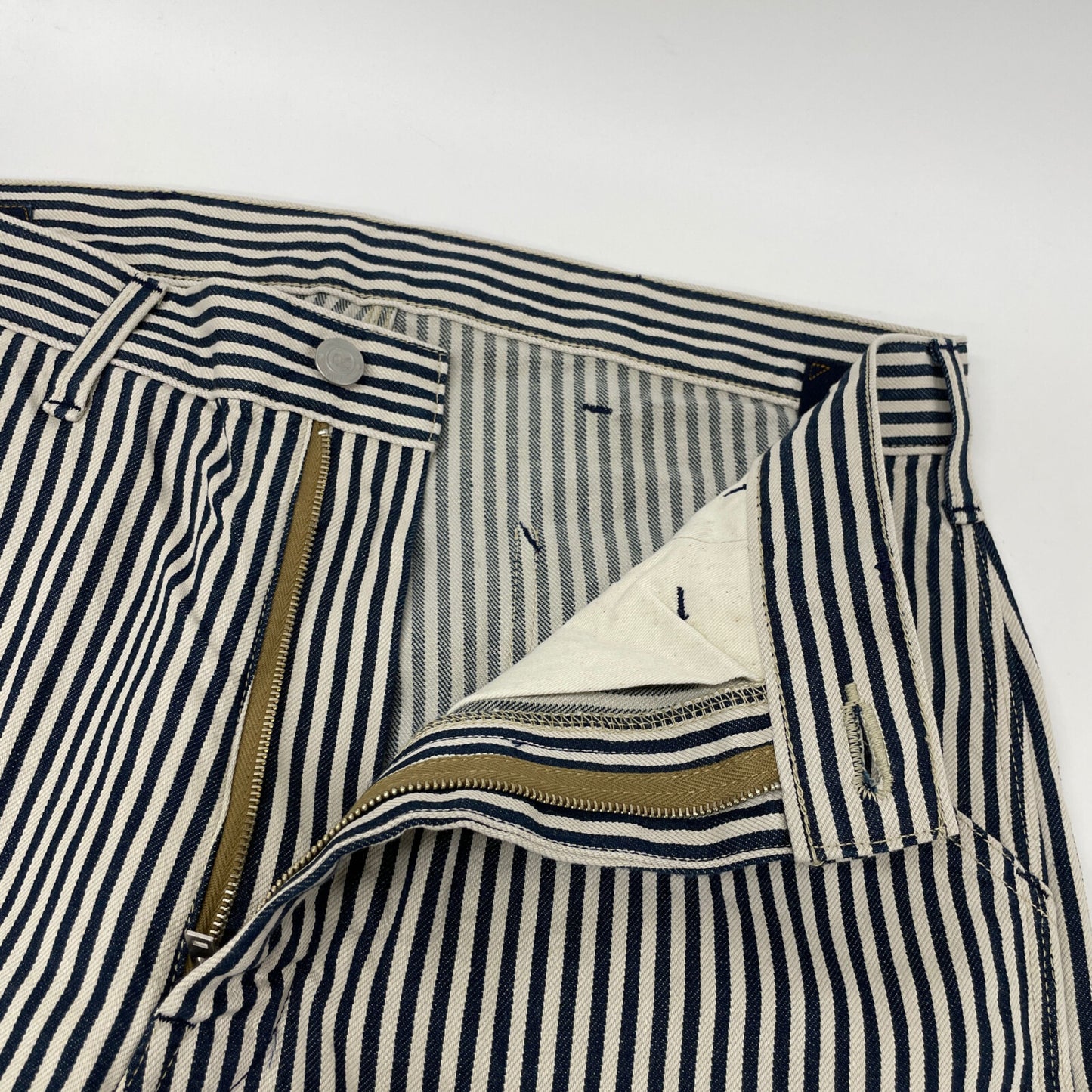 45R フォーティファイブ アール 50460081 ﾋｯｺﾘｰ 小麦ﾃﾞﾆﾑの908ﾍﾟｲﾝﾀｰﾊﾟﾝﾂ ボトムス 32