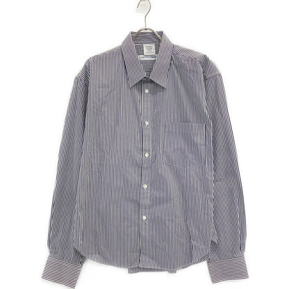 VETEMENTS ヴェトモン ×COMME des GARCONS shirt WSS17CDG1 ブルー×ホワイト コットン オーバーサイズストライプシャツ トップス XS