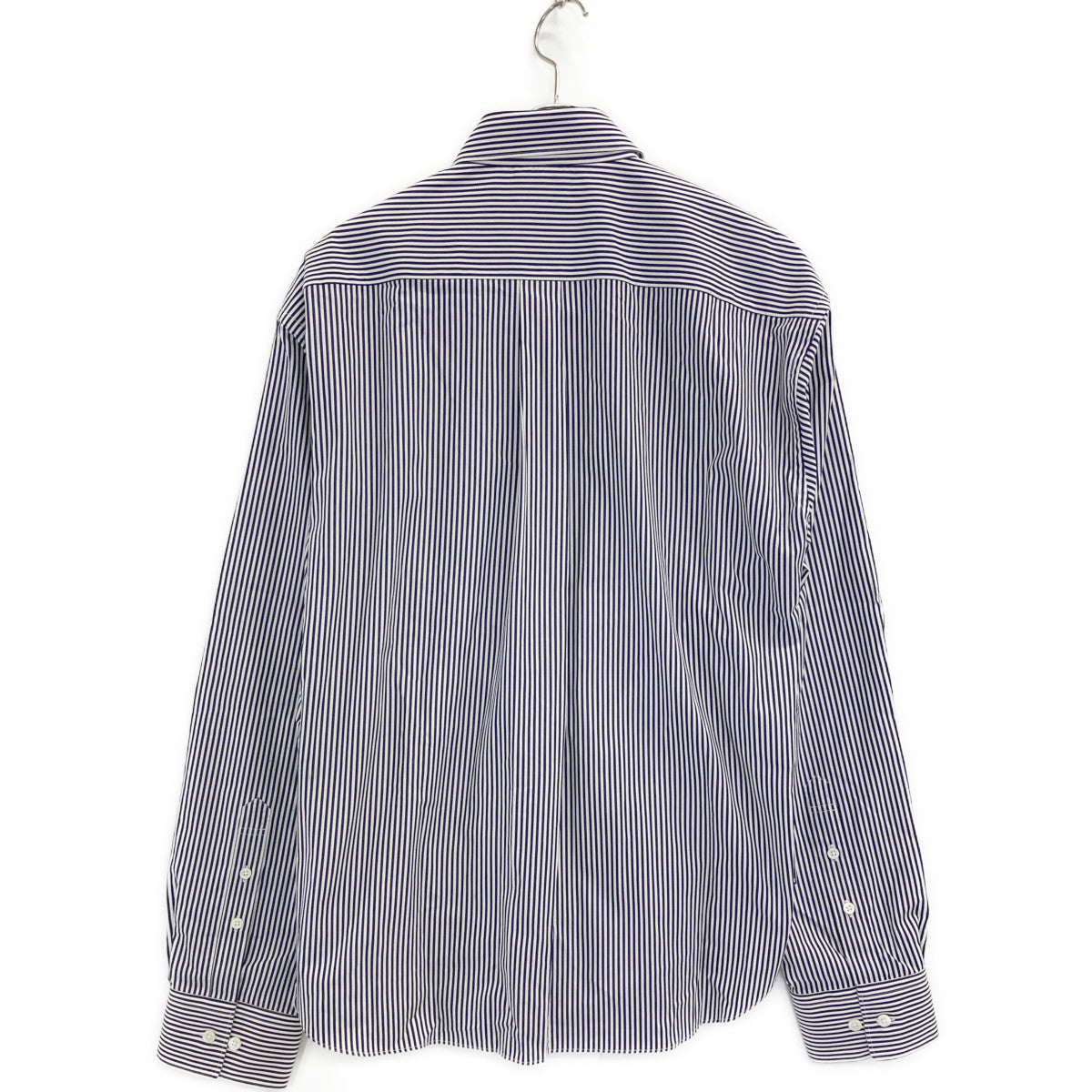 VETEMENTS ヴェトモン ×COMME des GARCONS shirt WSS17CDG1 ブルー×ホワイト コットン オーバーサイズストライプシャツ トップス XS