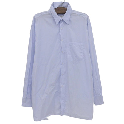 VETEMENTS ヴェトモン コットン デストロイ加工 オーバーサイズシャツ トップス メンズ ライトブルー XS 17SS トップス XS